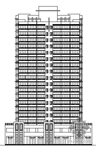 小型公寓建筑施工图资料下载-某十九层塔式公寓建筑施工图