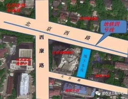 二层地下停车库资料下载-平移逆作施工—北京西路57号和天目路32号地下停车库项目