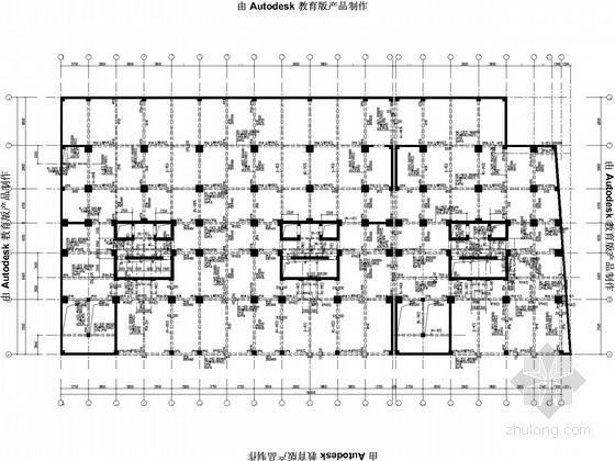 电梯机房平面配筋图资料下载-地下2层，地上25层部分框支剪力墙商住楼结构施工图
