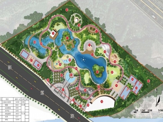 体育公园景观资料下载-[苏州]现代简约活力动感体育公园景观规划设计方案