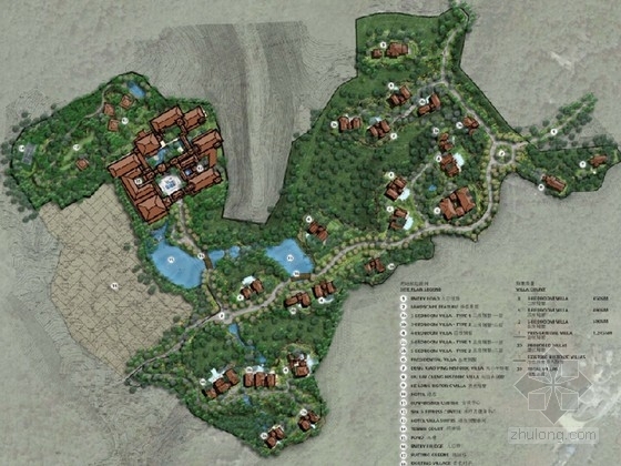 重庆别墅规划设计方案资料下载-[重庆]山野丛林度假村规划设计方案