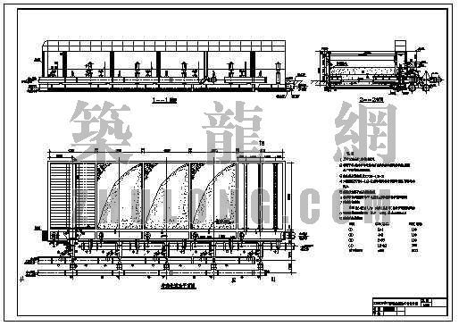 节点普通快滤池资料下载-河北某1300t/h普通快滤池工艺设计图