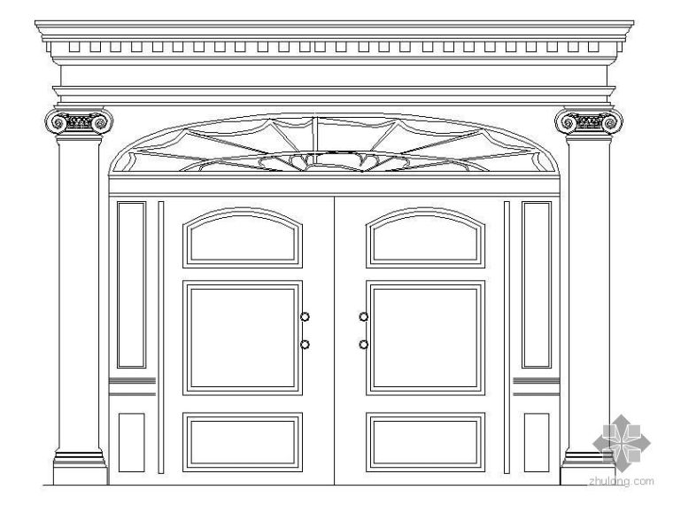 经典欧式门窗式样CAD图_1