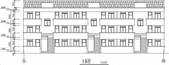 6层混合结构住宅CAD图资料下载-三层混合结构职工公寓全套施工图