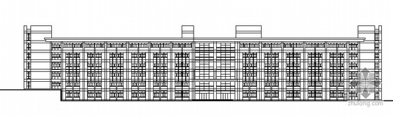 智能教室施工资料下载-某大学六层教学楼建筑结构水暖电施工图