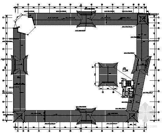 建筑亮化图纸资料下载-广场夜景亮化电气施工图纸