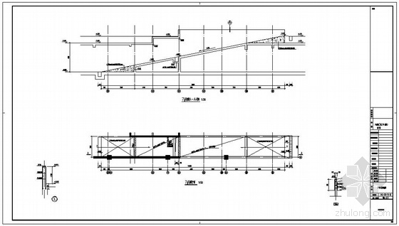 地下车库坡道标高资料下载-某地下车库坡道节点构造详图