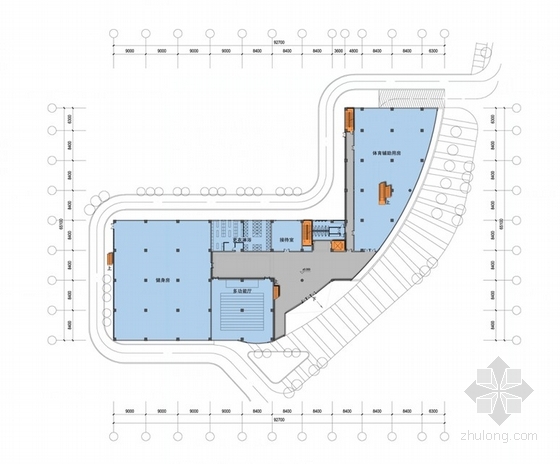 [上海]六层体育馆建筑设计方案(含cad)