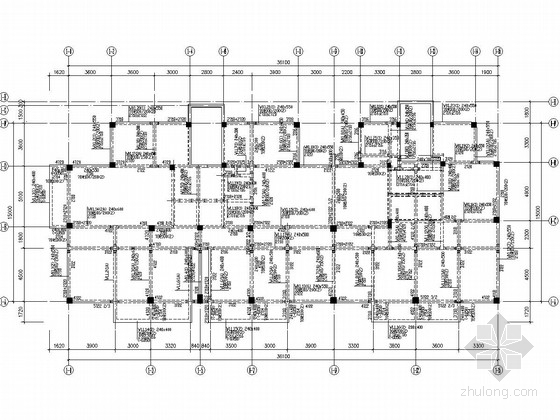十六层住宅楼框架建筑图资料下载-十六层框剪结构住宅楼结构施工图