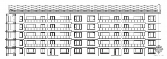 动物园施工资料下载-[西霞口动物园]某1号五层住宅楼建筑方案、施工套图（带节能设计说明及效果图）