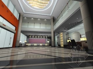 高级酒店空间设计资料下载-酒店大堂空间