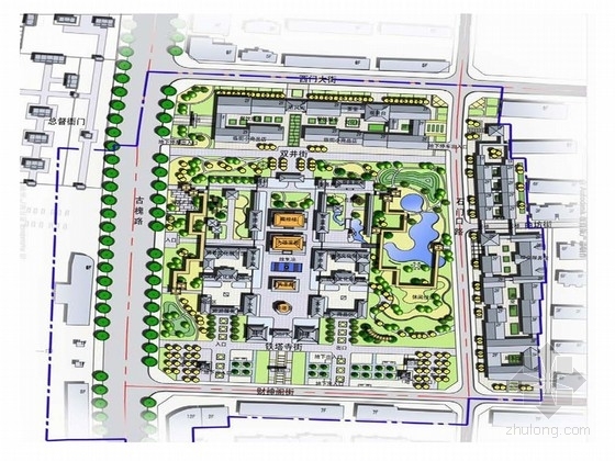 历史文化商业街道改造资料下载-[山东]传统历史文化片区景观改造规划方案