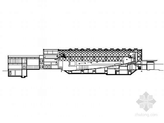 上海二结构方案资料下载-[上海]某知名高校二层礼堂建筑方案图