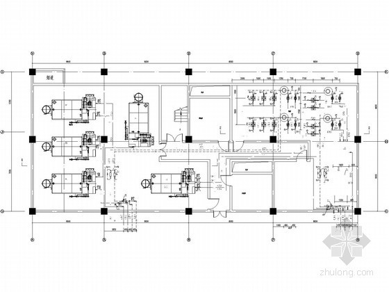 泵房工艺设计图纸资料下载-某锅炉房工艺设计图纸