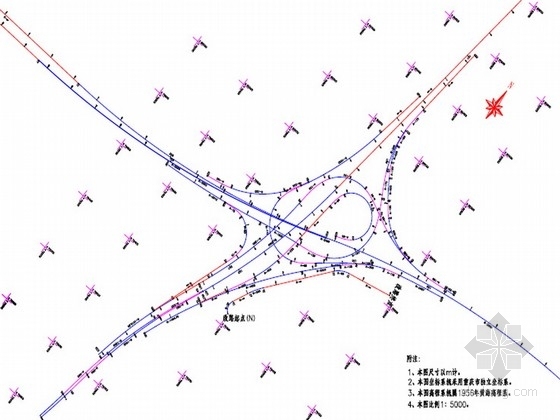 建筑施工图设计挡土墙资料下载-[重庆]公路互通式立交施工图设计345张（匝道 挡土墙）