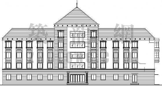 建筑设计公司办公楼设计资料下载-某供电公司办公大楼建筑设计方案