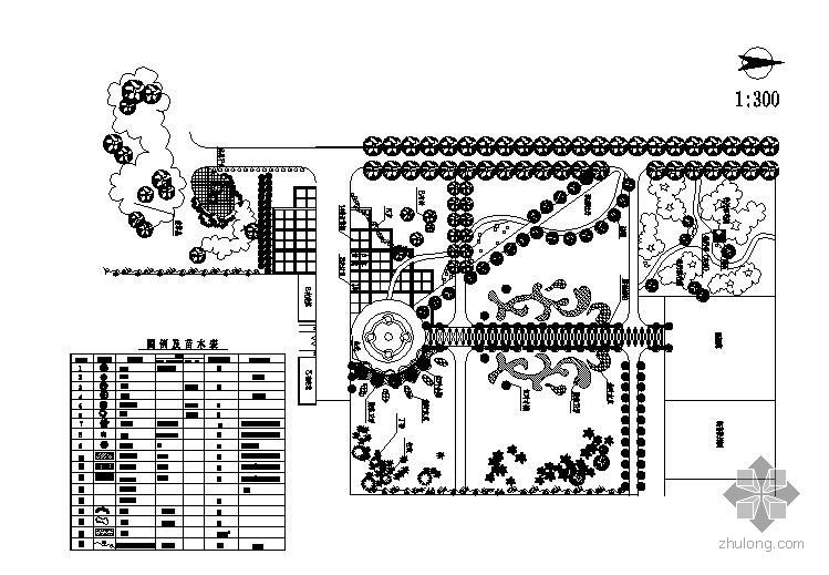 道路节点小广场设计资料下载-某小广场绿化施工图