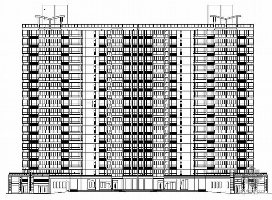 单元式十八层住宅资料下载-[广东省惠州市大亚湾]某十八层商住楼建筑施工图