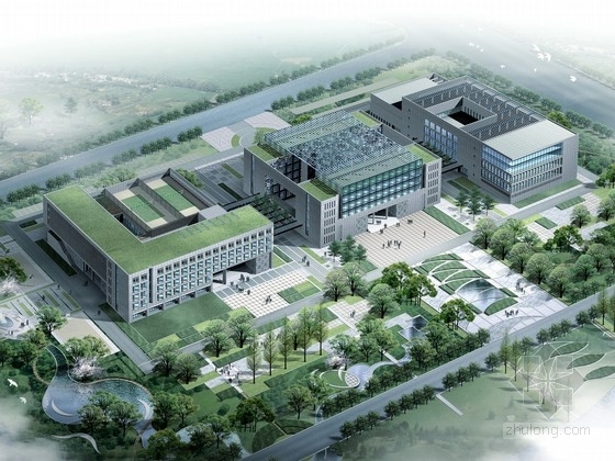 企业多层办公楼方案资料下载-[上海]现代风格5层企业办公楼建筑设计方案文本