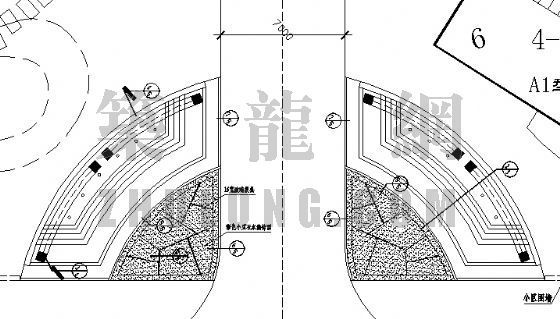 景观水帘施工图资料下载-广场施工图