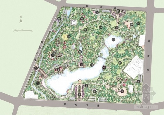 乐园概念性规划设计资料下载-[义乌]综合公园改造修建性详细规划概念方案