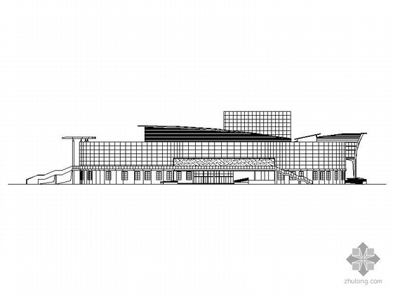 小型剧院建筑设计说明资料下载-[吉安]某三层大剧院CAD方案图及效果图