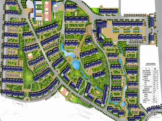 住宅区规划与建筑设计资料下载-[长沙]某移民绿洲住宅小区规划与建筑设计方案文本