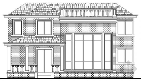 二层半小别墅图纸资料下载-某二层小别墅建筑方案图1