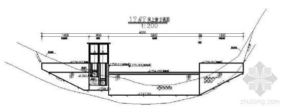 某拦河坝建筑施工图资料下载-某小拦河坝设计图