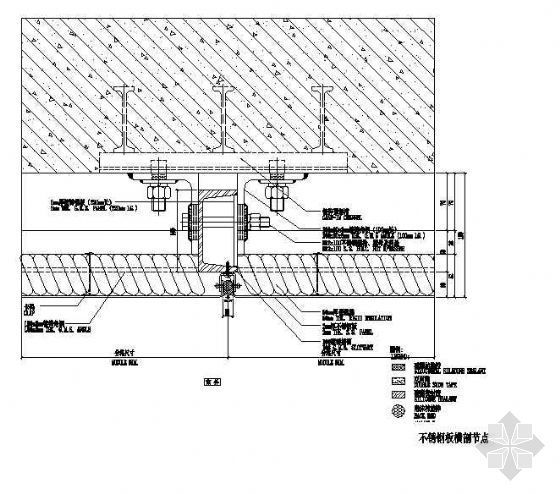 cad不锈钢节点资料下载-不锈钢板幕墙安装节点