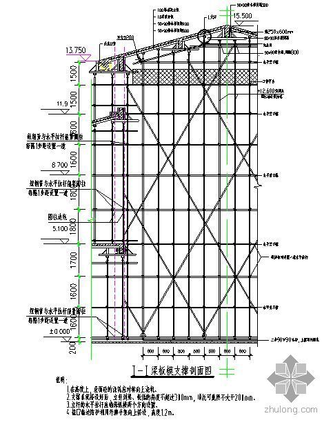 高支模工程施工平面图资料下载-佛山某工程高支模施工方案