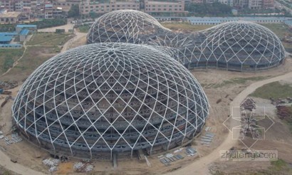 钢结构网壳施工方案资料下载-穹顶网壳结构提升方案难点与对策