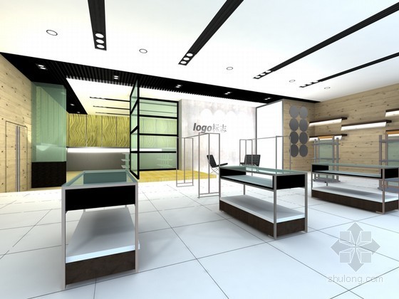 展示展厅设计3D资料下载-运动商品展厅3D模型下载