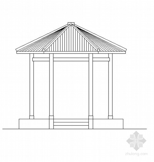 公园六角古建亭资料下载-六角亭施工详图