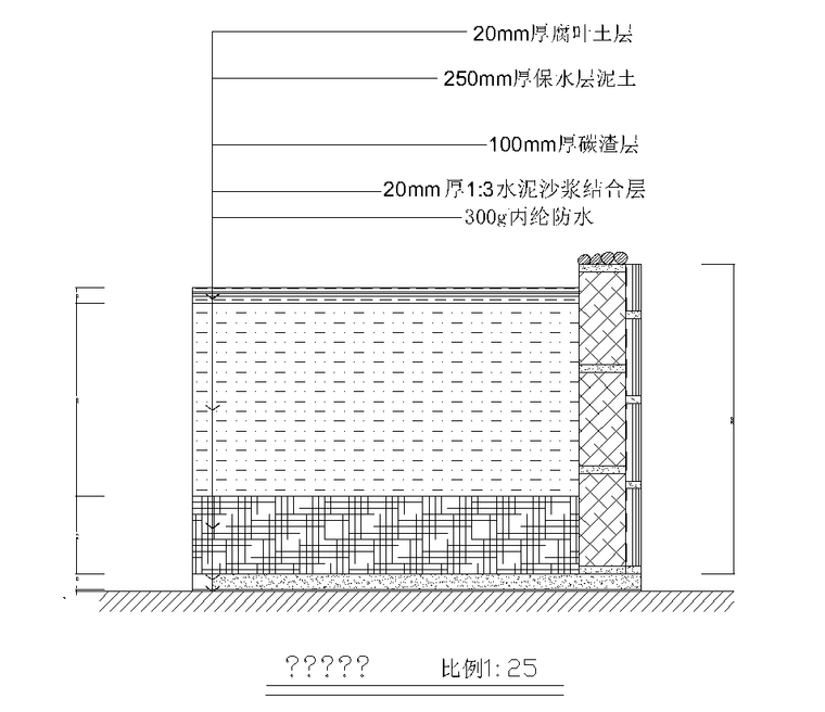 屋顶花园及庭院景观全套CAD施工图纸-6