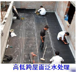 屋面工程施工工艺实施标准图文讲义(附图丰富)-高低跨屋面泛水处理