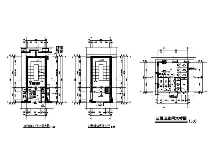 [宁夏]高层框剪结构美容医院建筑施工图-高层框剪结构美容医院建筑详图