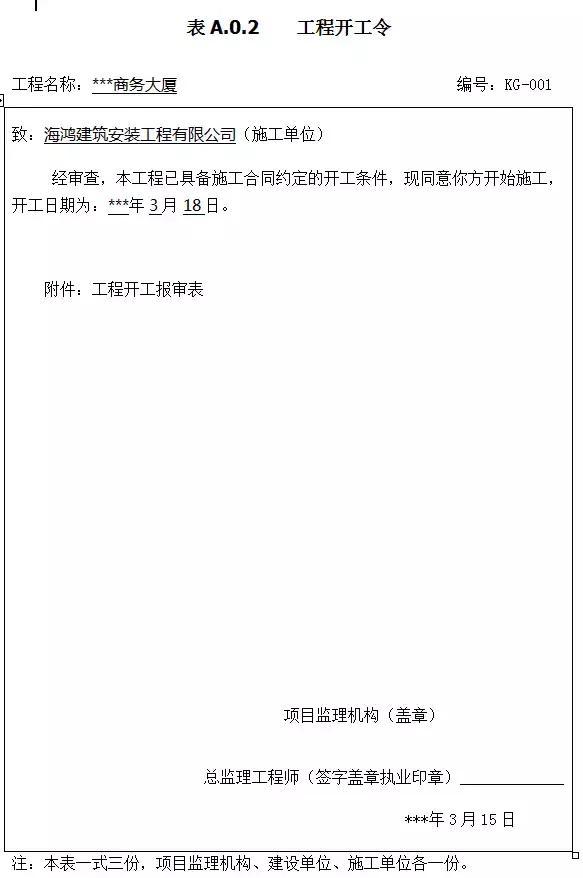 建筑监理日常工作表格汇总，可以下载，附填写示例