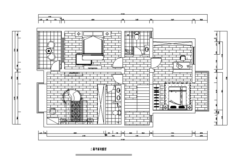 别墅主卧室设计资料下载-复式别墅设计施工图