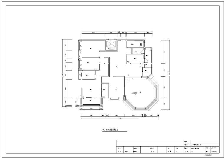 CAD室内景观资料下载-广州欧式风格景观园别墅室内设计施工图