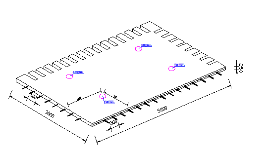 图1.6  吊装预留孔平面布置图