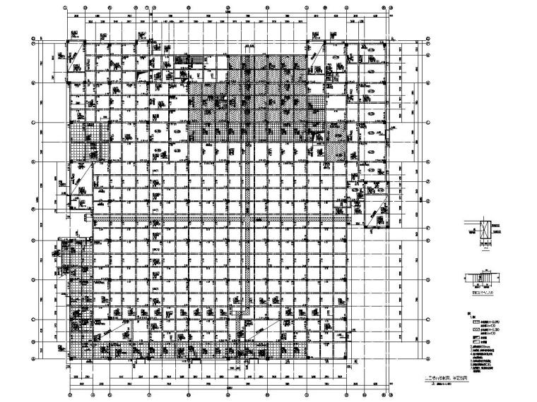 学校框架结构图资料下载-[浙江]地上三层框架结构学校食堂结构施工图