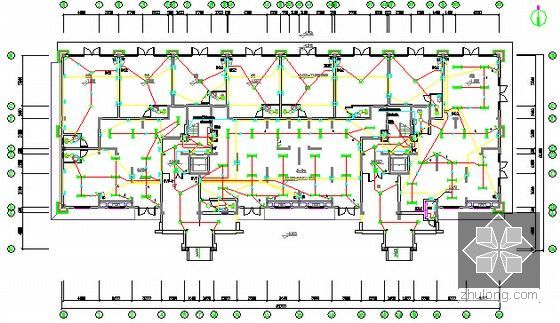 [安徽]大型住宅小区(地下室)项目建筑安装工程预算书(含商业施工图纸)-照明平面图