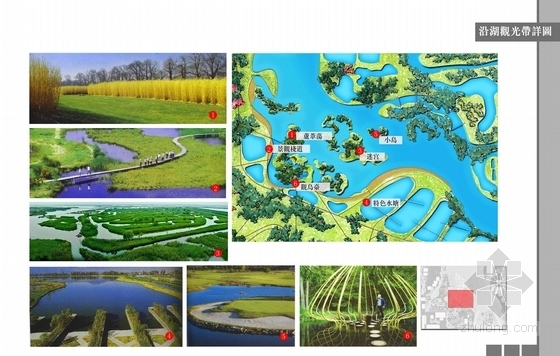 [山东]河道湿地公园景观规划设计（香港著名公司设计）-沿湖景观带详图