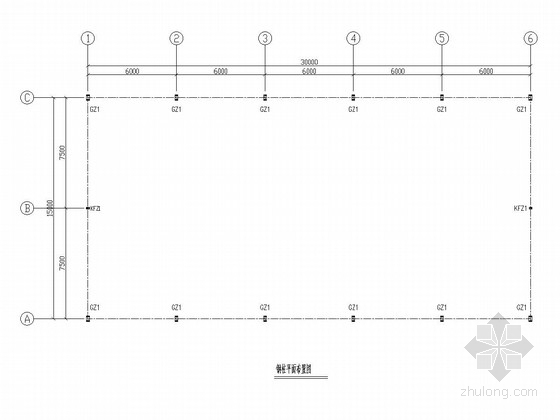 15米钢结构厂房资料下载-15米跨门式刚架结构厂房结构图