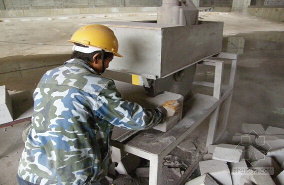 现场切割机切砖