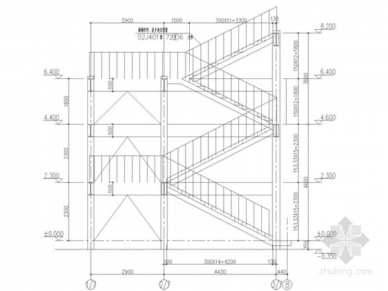 钢楼梯平面立面图dwg资料下载-新增室外钢楼梯结构施工图