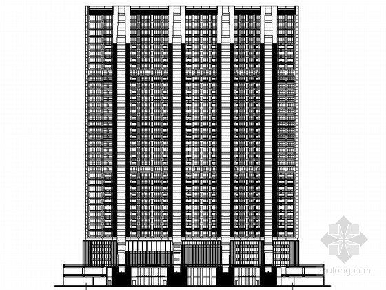 超高层商住楼方案资料下载-[北京]40层超高层商住楼建筑施工图