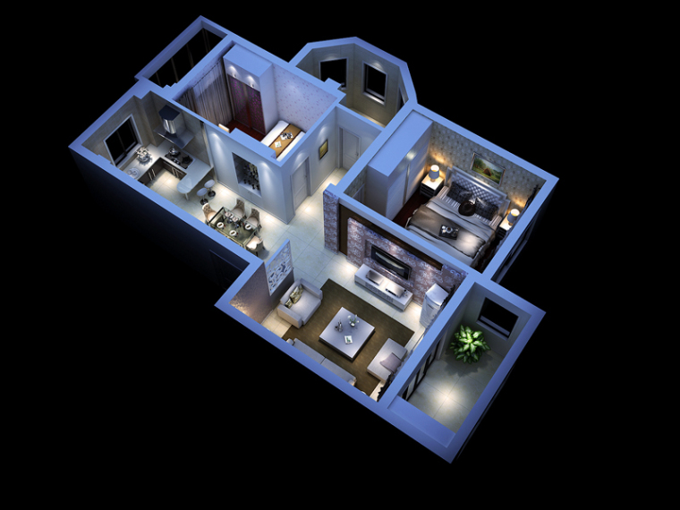 欧式家居3D模型下载-欧式家居