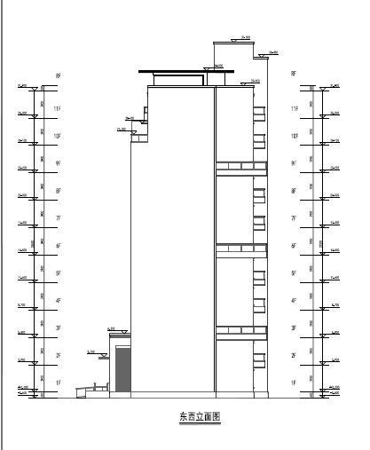 [江苏]园林式布局小高层及多层住宅建筑设计方案图（含CAD）-园林式布局小高层及多层住宅建筑立面图